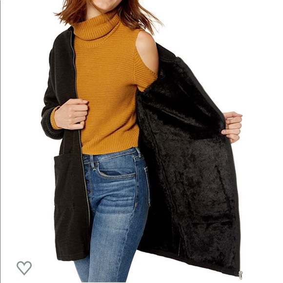 Cupcakes and Cashmere Bonded Shearling Coatigan M - Picture 3 of 6